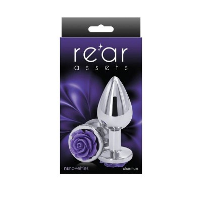 Butt Plug NSnovelties Rose Medium Purple Butt Plug NSnovelties Rose Medium Purple