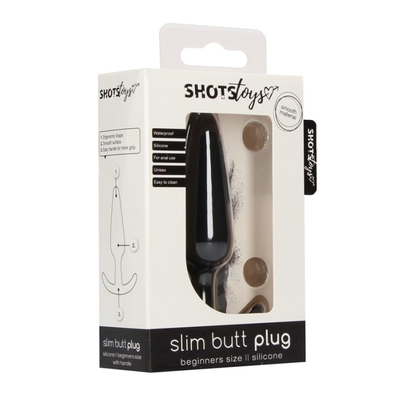 Butt Plug Shots Slim Black