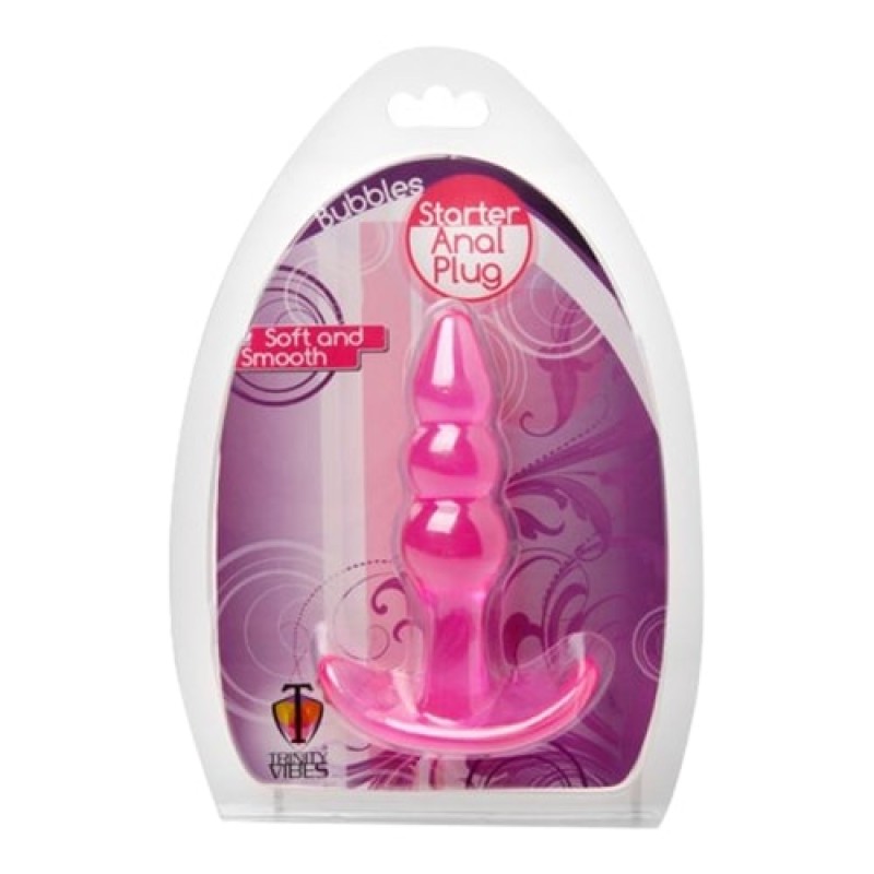 Butt Plug Trinity Vibes Bubbles Bumpy Pink Butt Plug Trinity Vibes Bubbles Bumpy Pink
