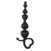 Anal Beads Easytoys Heart Handle Black