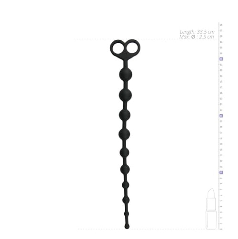 Long Anal Beads Easytoys Black