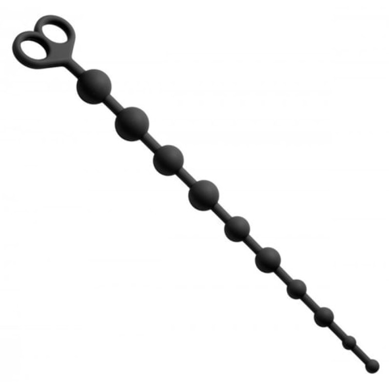 Anal Beads Frisky Captivate Me 10 Beads Black