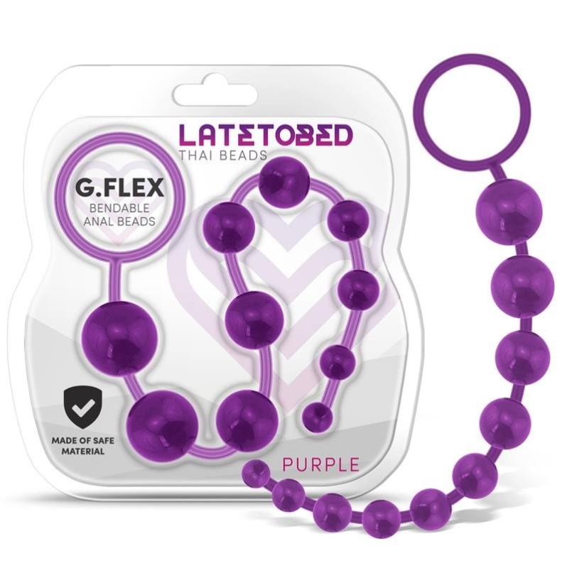 Anal Beads Latetobed G.Flex Bendable Thai Purple