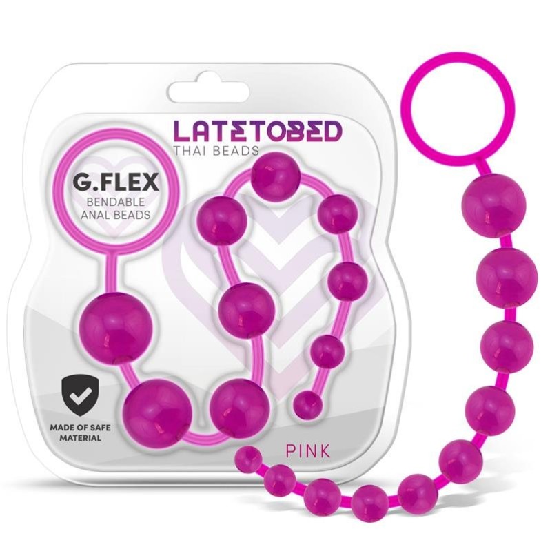 Anal Beads Latetobed G.Flex Bendable Thai Pink