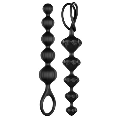 Anal Beads Satisfyer Set Of 2 Black Anal Beads Satisfyer Set Of 2 Black