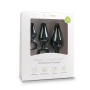 Butt Plug Set Easytoys With Pull Ring Black Butt Plug Set Easytoys With Pull Ring Black