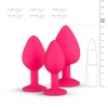 Butt Plug With Jewel Set Easytoys Diamond Pink