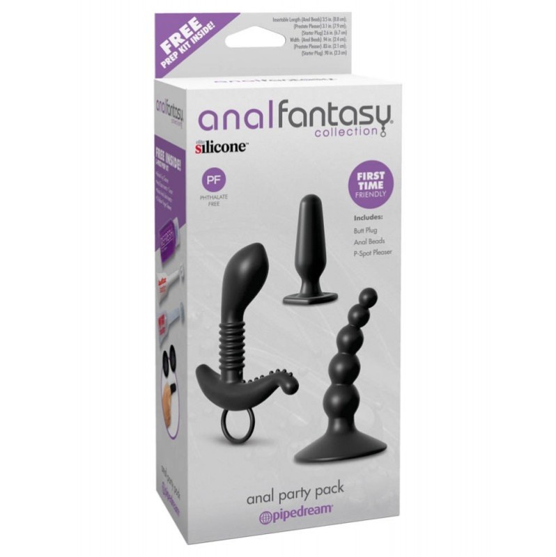 Πρωκτικές Σφήνες Σετ Anal Fantasy Collection Anal Party Pack Μαύρο