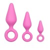 Butt Plug With With Pull Ring Set Easytoys Pink