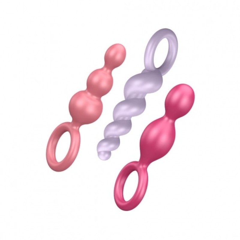 Pack of 3 Butt Plugs Satisfyer Colored