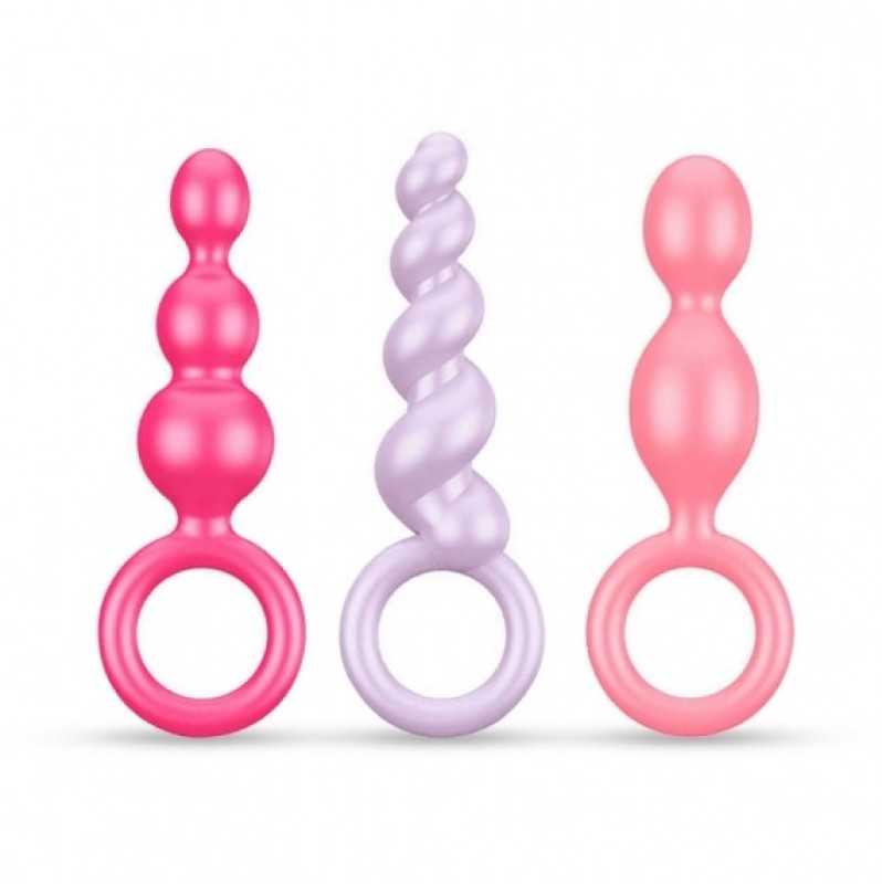 Pack of 3 Butt Plugs Satisfyer Colored