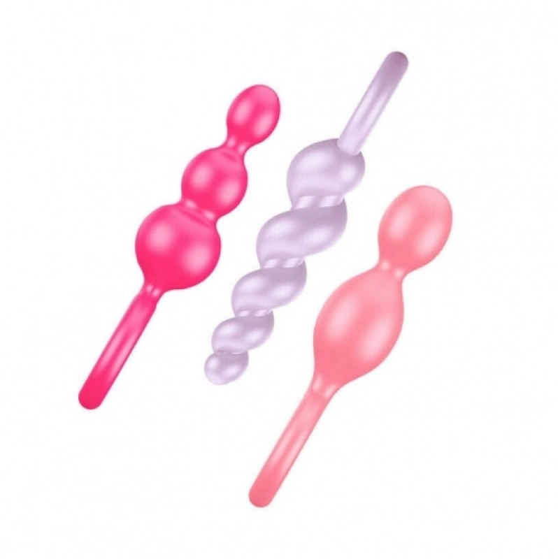 Pack of 3 Butt Plugs Satisfyer Colored