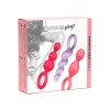 Pack of 3 Butt Plugs Satisfyer Colored