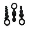 Pack of 3 Butt Plugs Satisfyer Black