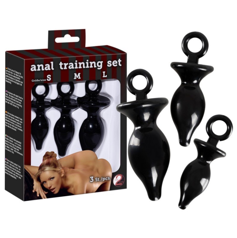 Πρωκτικές Σφήνες Σετ You2Toys Anal Training Set Μαύρο