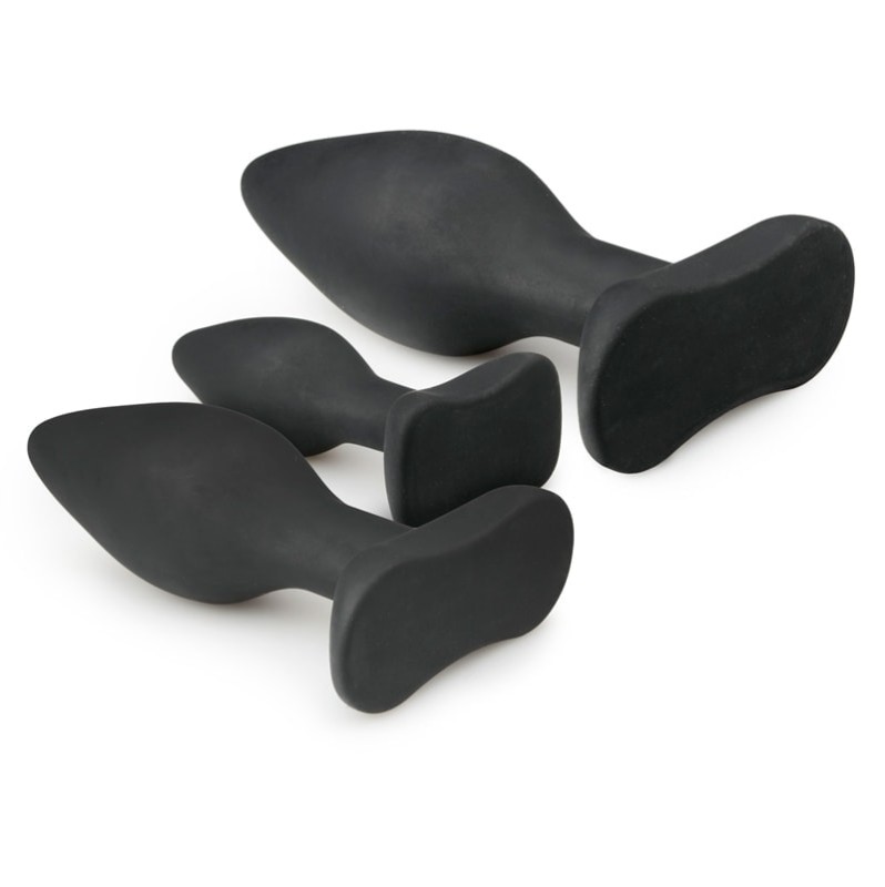 Butt Plug Silicone Set Easytoys Black