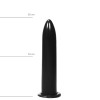 Πρωκτικό Dildo All Black 20cm Μαύρο