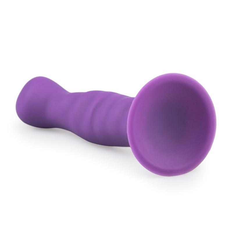 Πρωκτικό Dildo Με Βεντούζα Easytoys Silicone Suction Cup 14cm Μοβ