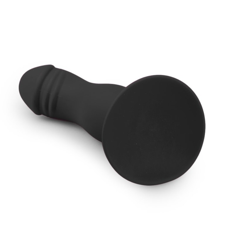 Πρωκτικό Dildo Με Βεντούζα Easytoys Silicone Suction Cup 15cm Μαύρο