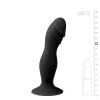 Πρωκτικό Dildo Με Βεντούζα Easytoys Silicone Suction Cup 15cm Μαύρο