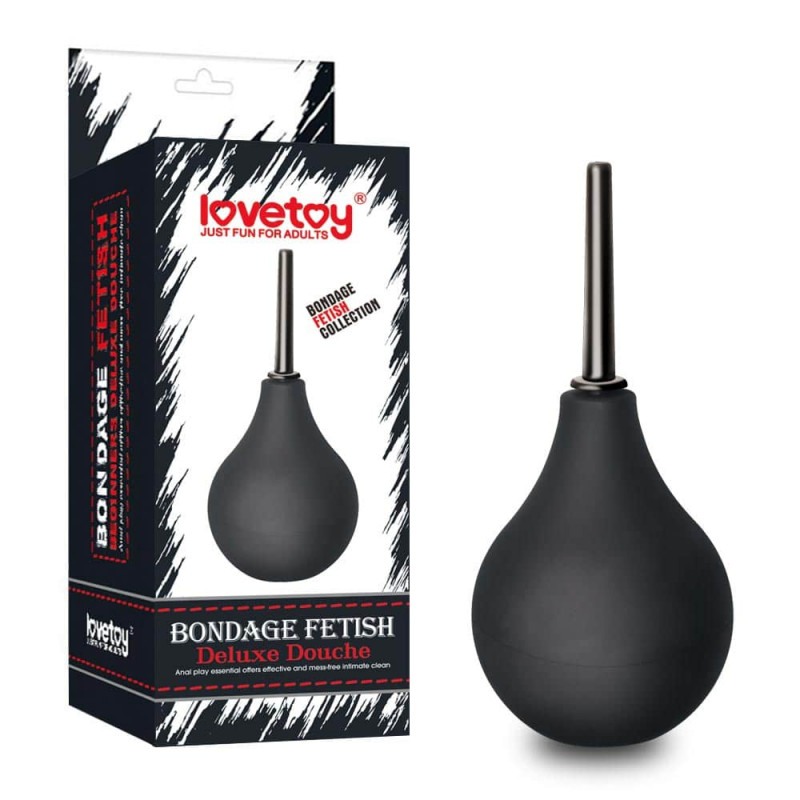 Anal Douche Lovetoy Bondage Fetish Deluxe Black 16.5cm