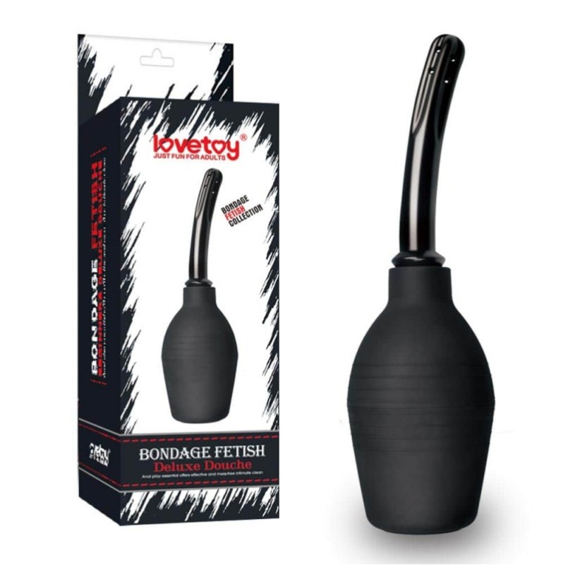 Anal Douche Lovetoy Bondage Fetish Deluxe Black 26.5cm