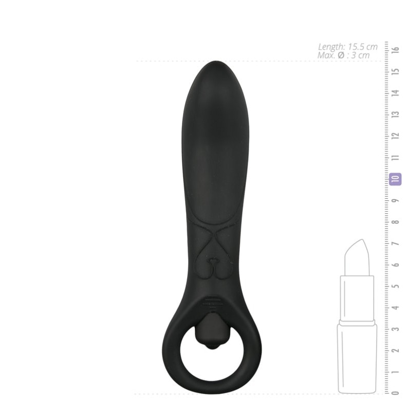 Anal Vibrator Easytoys 15.5cm Black