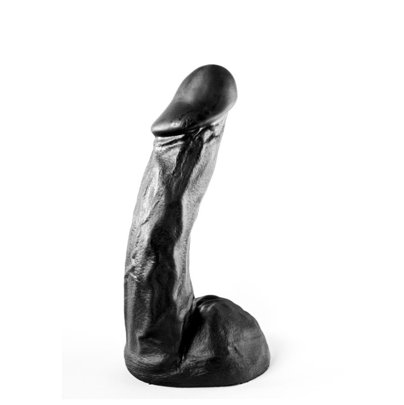 Realistic Dildo All Black AB64 22.5cm Black