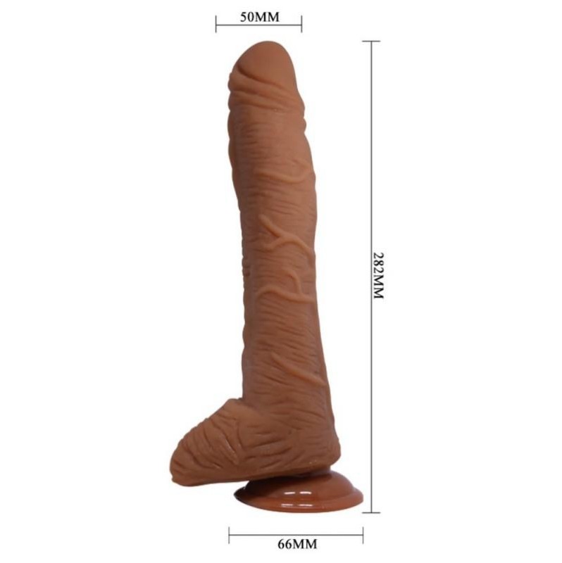 Realistic Dildo Beautiful Alex 28cm Brown