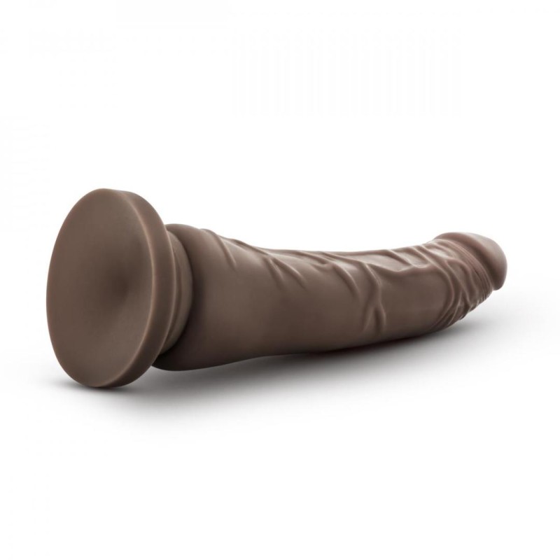 Realistic Dildo Dr.Skin With Suction Cup 21.6cm Brown