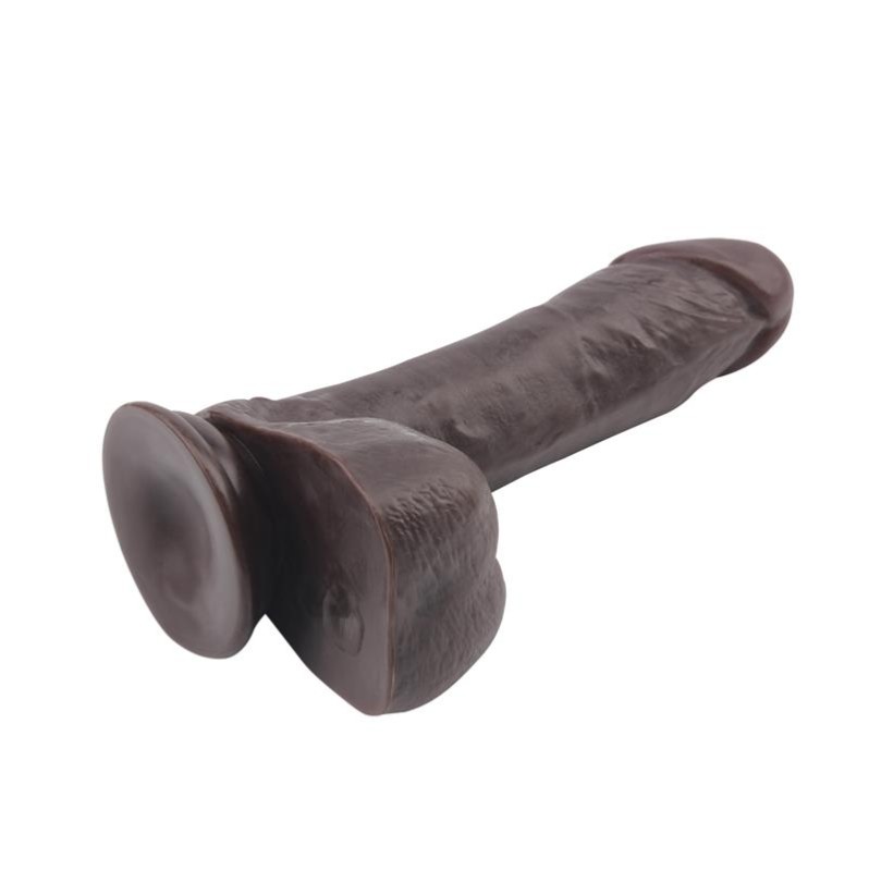 Realistic Dildo Dual Density Fashion Dude 20cm Brown