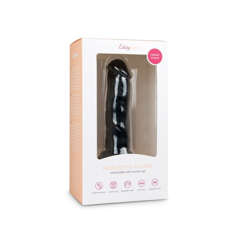 Realistic Dildo Easytoys 15.5cm Black Realistic Dildo Easytoys 15.5cm Black