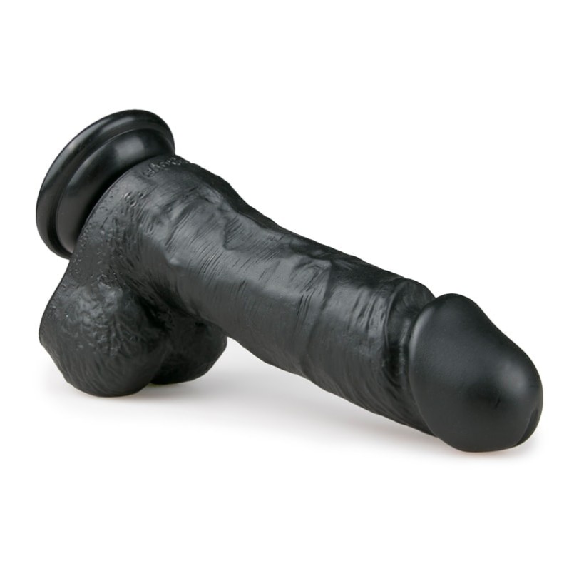 Ρεαλιστικό Dildo Easytoys 17.5cm Μαύρο