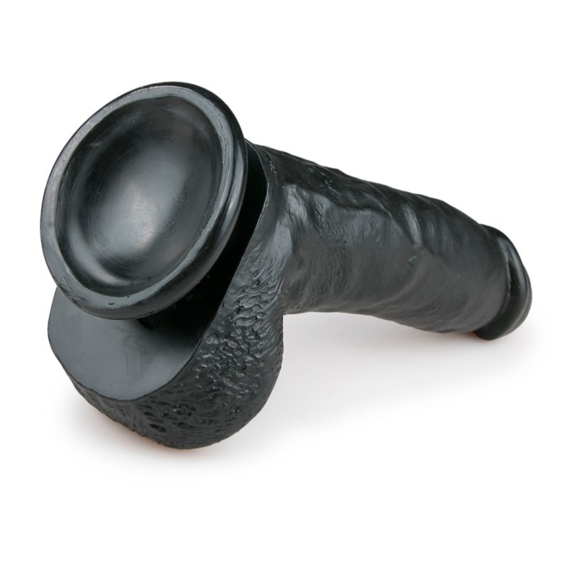 Ρεαλιστικό Dildo Easytoys 20cm Μαύρο