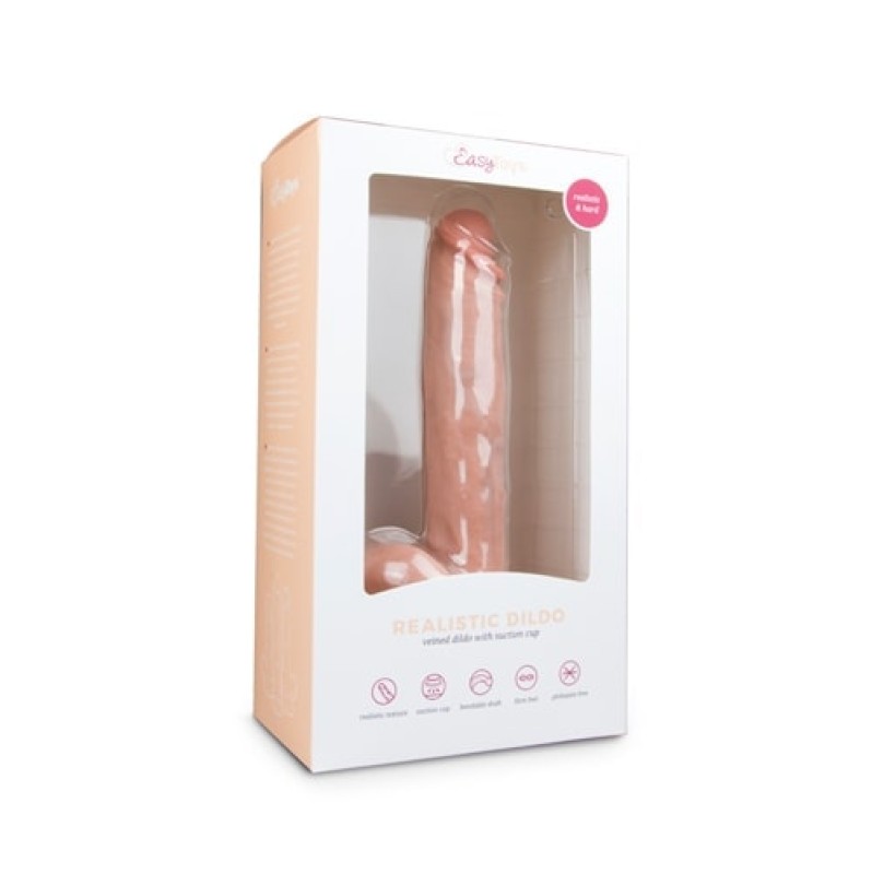 Ρεαλιστικό Dildo Easytoys 26.5cm Μπεζ