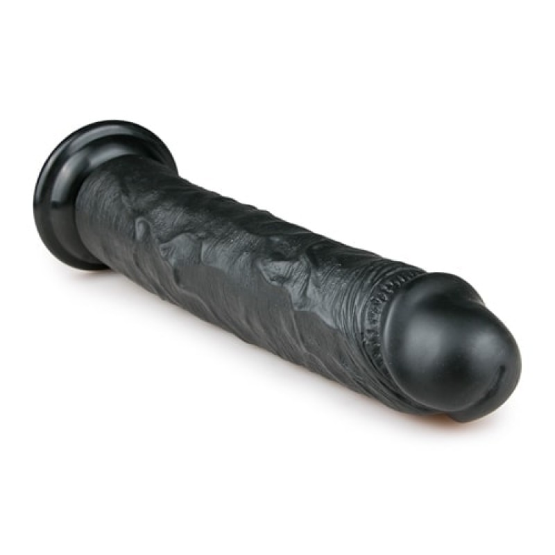 Ρεαλιστικό Dildo Easytoys 28.5cm Μαύρο