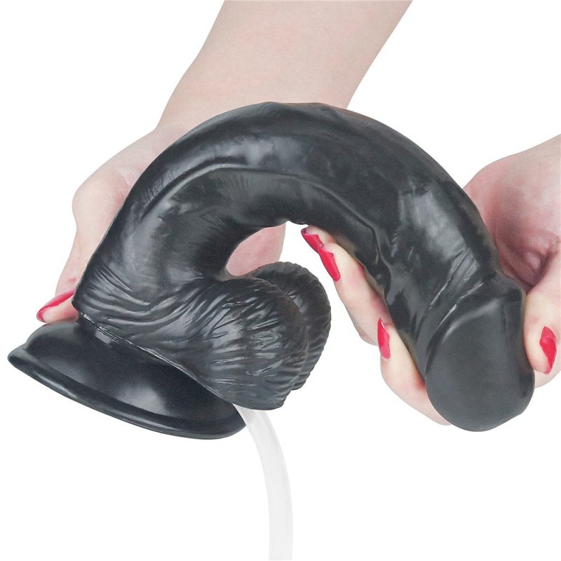 Ρεαλιστικό Dildo Εκσπερμάτισης Lovetoy Squirt Extreme 24cm Μαύρο