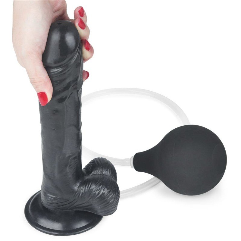 Ρεαλιστικό Dildo Εκσπερμάτισης Lovetoy Squirt Extreme 24cm Μαύρο