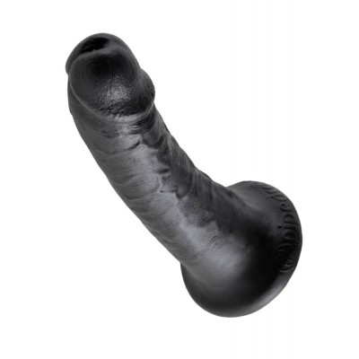 Realistic Dildo King Cock 15cm Black Realistic Dildo King Cock 15cm Black