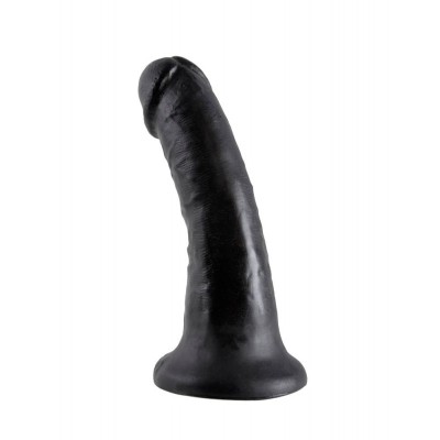 Realistic Dildo King Cock 15cm Black Realistic Dildo King Cock 15cm Black