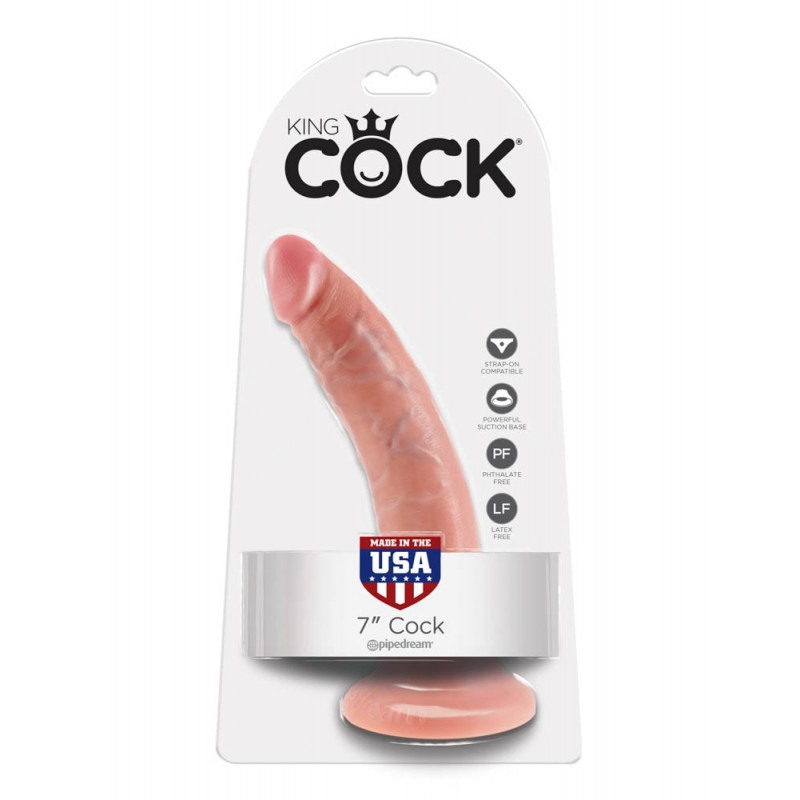 Realistic Dildo King Cock 18cm Nude