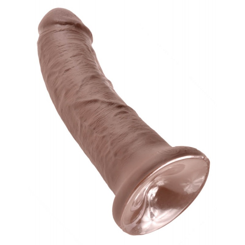 Realistic Dildo King Cock 20cm Brown