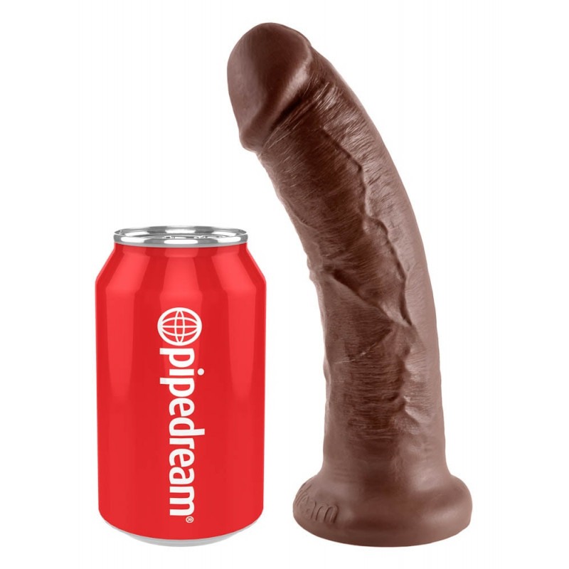 Realistic Dildo King Cock 20cm Brown
