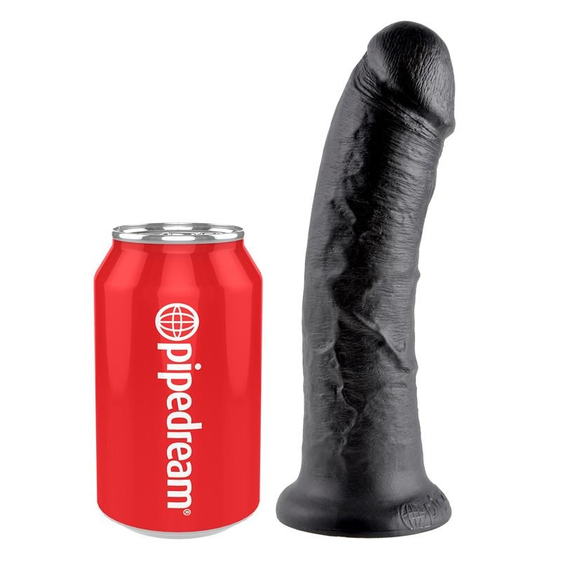 Realistic Dildo King Cock 20cm Black Realistic Dildo King Cock 20cm Black
