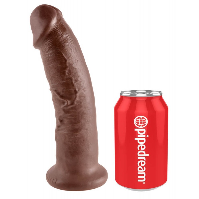 Realistic Dildo King Cock 23cm Brown Realistic Dildo King Cock 23cm Brown