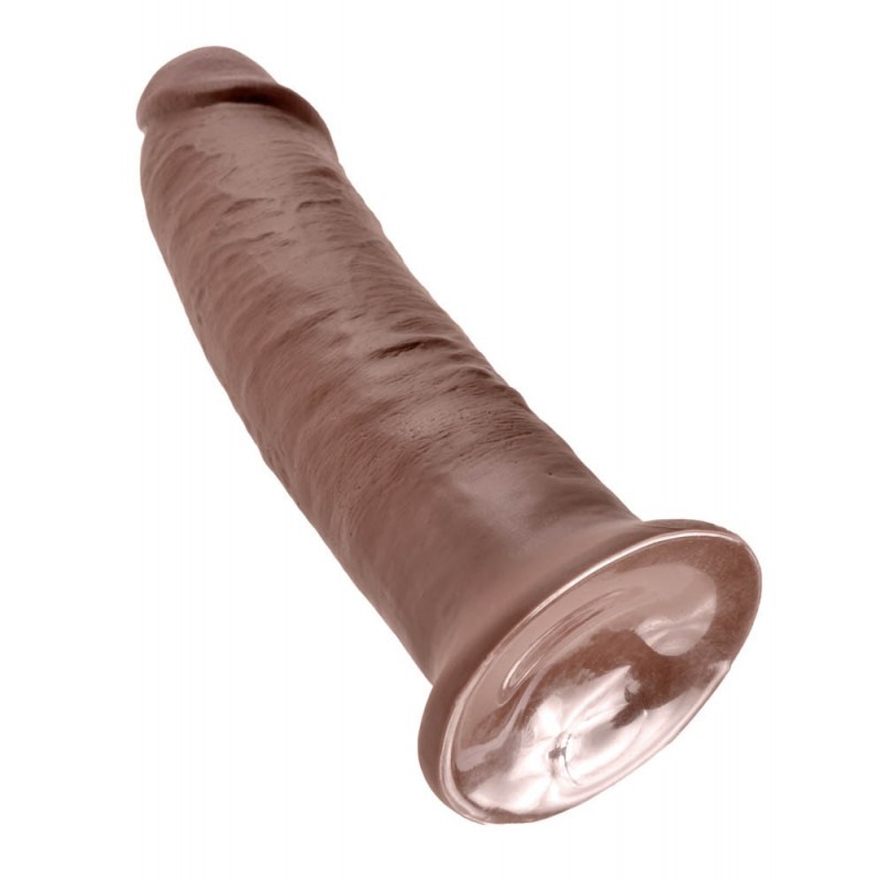 Realistic Dildo King Cock 25.4cm Brown Realistic Dildo King Cock 25.4cm Brown