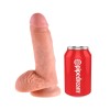 Realistic Dildo King Cock With Balls 18cm Nude Realistic Dildo King Cock With Balls 18cm Nude