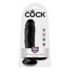 Realistic Dildo King Cock With Balls 20cm Black