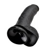 Realistic Dildo King Cock With Balls 23cm Black