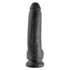 Realistic Dildo King Cock With Balls 23cm Black